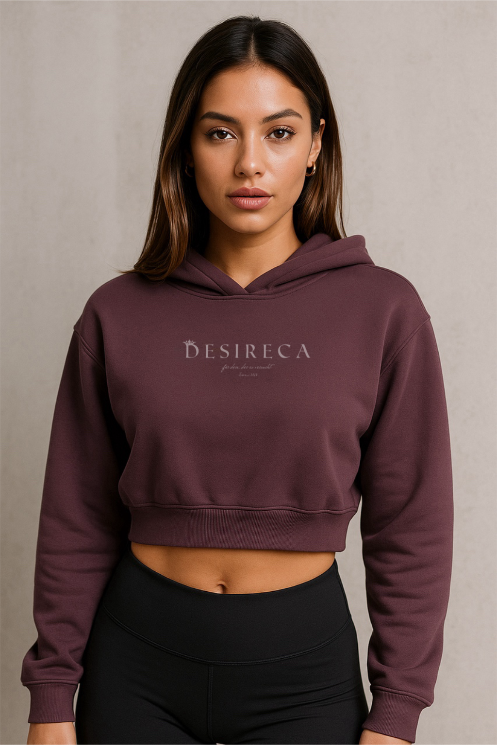 DESIRECA - Essential Cropped Hoodie