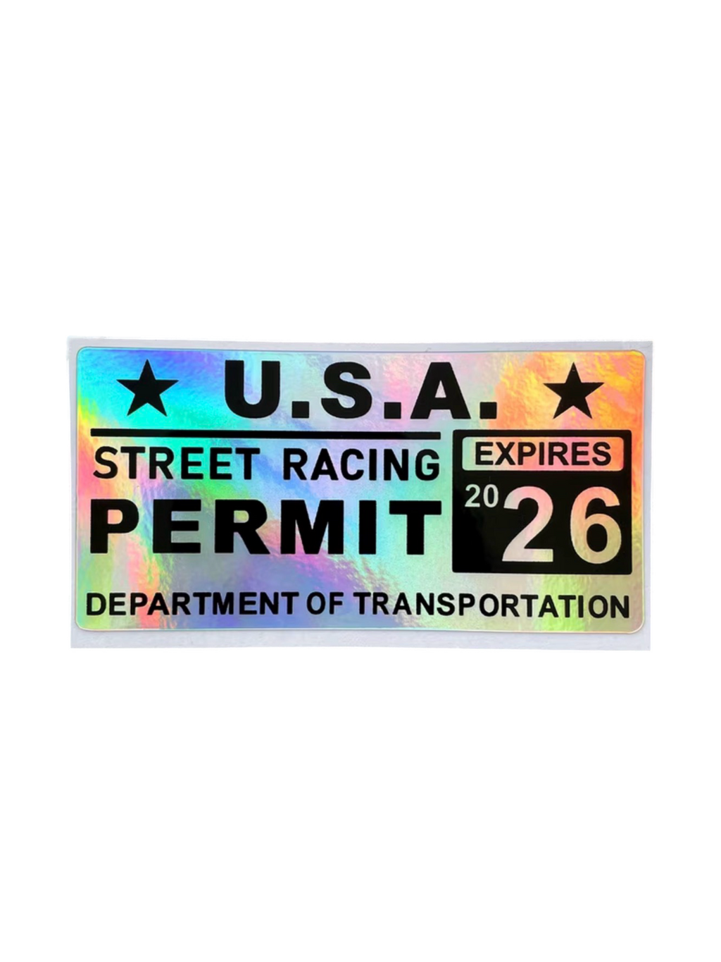 DESIRE STREET RACING PERMIT 2026 - STICKER