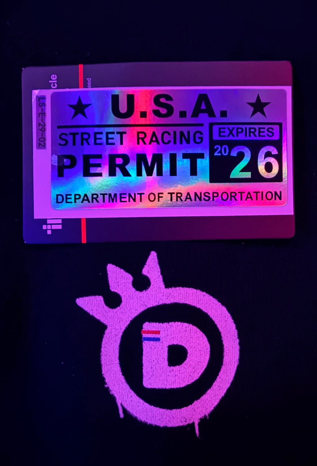 DESIRE STREET RACING PERMIT 2026 - STICKER