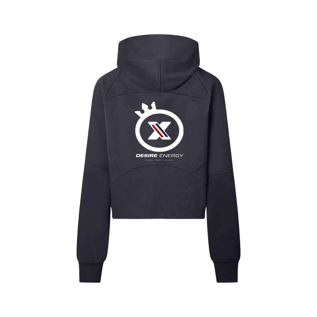 DESIRE ENERGY WOMANS - Cropped Half-Zip Hoodie