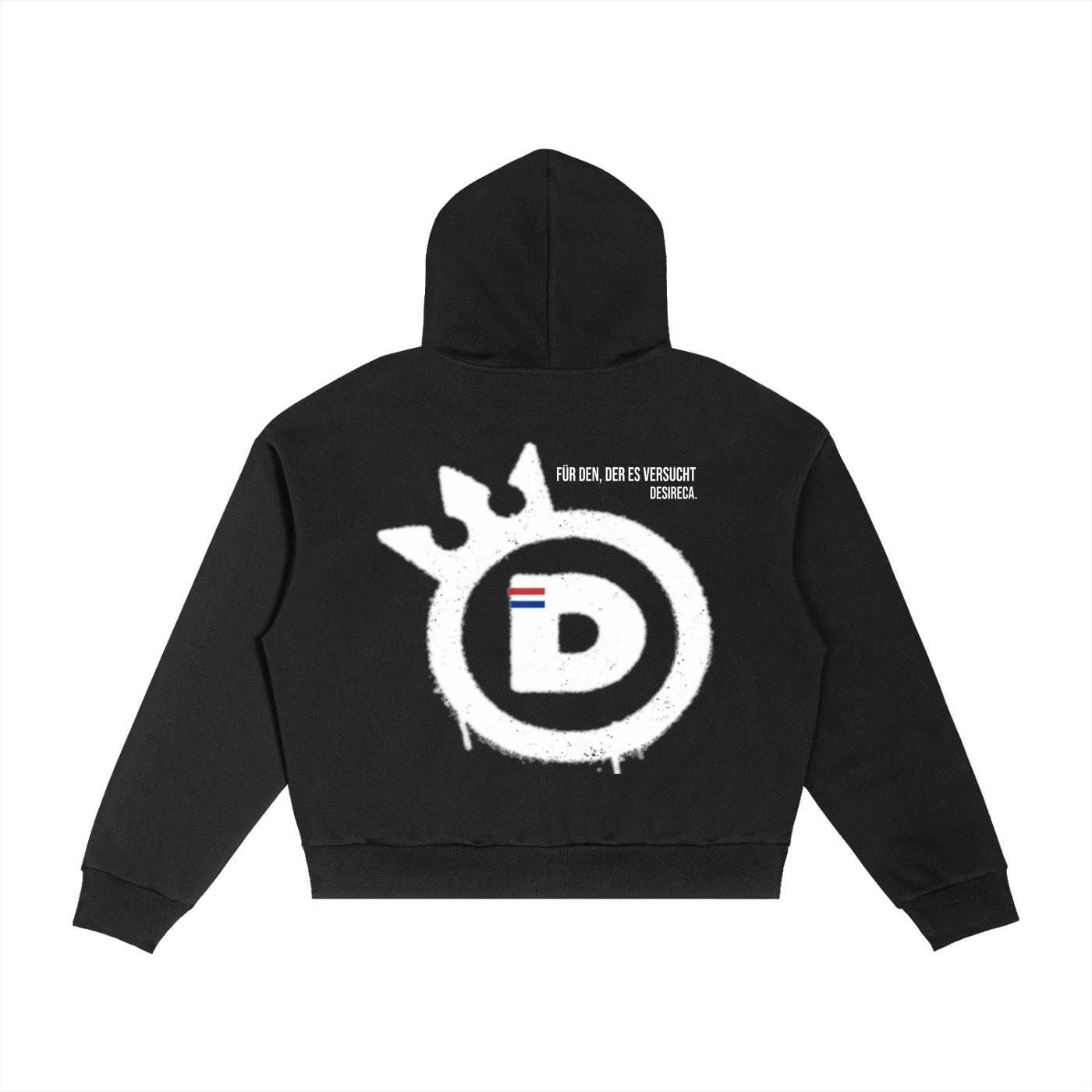 DSR BLACK ZIP UP HOODIE