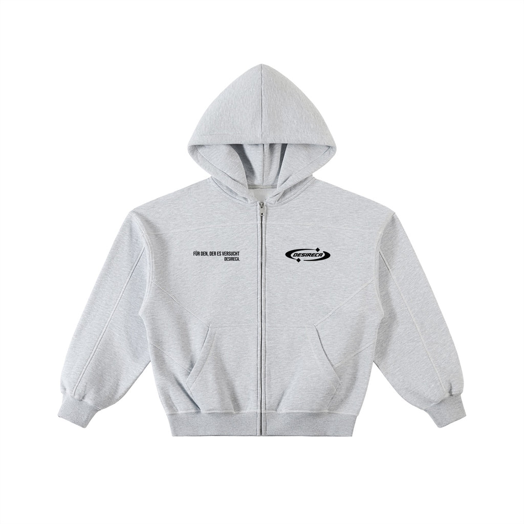 DESIRE BOXY ZIP UP HOODIE